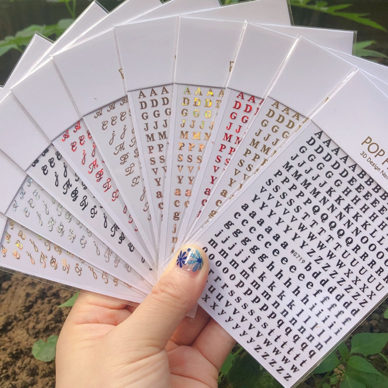Resin Art Equipment - 1 adet yeni İngilizce alfabe tırnak