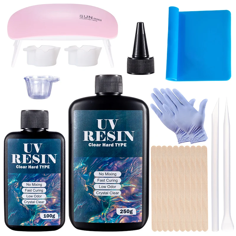 Resin Art Equipment - Sert UV Reçine Tutkal Seti Hızlı