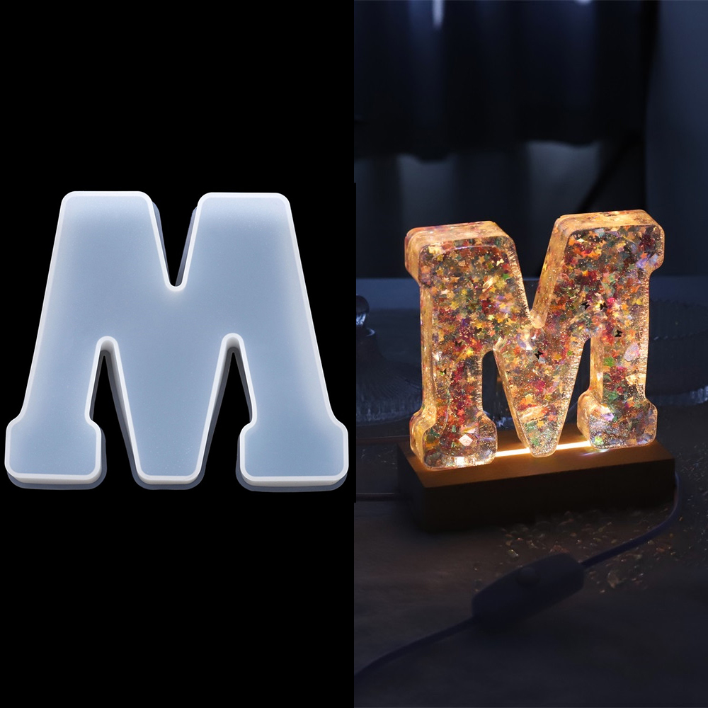 Resin Art Alphabet - 3 boyutları A - Z Mektup