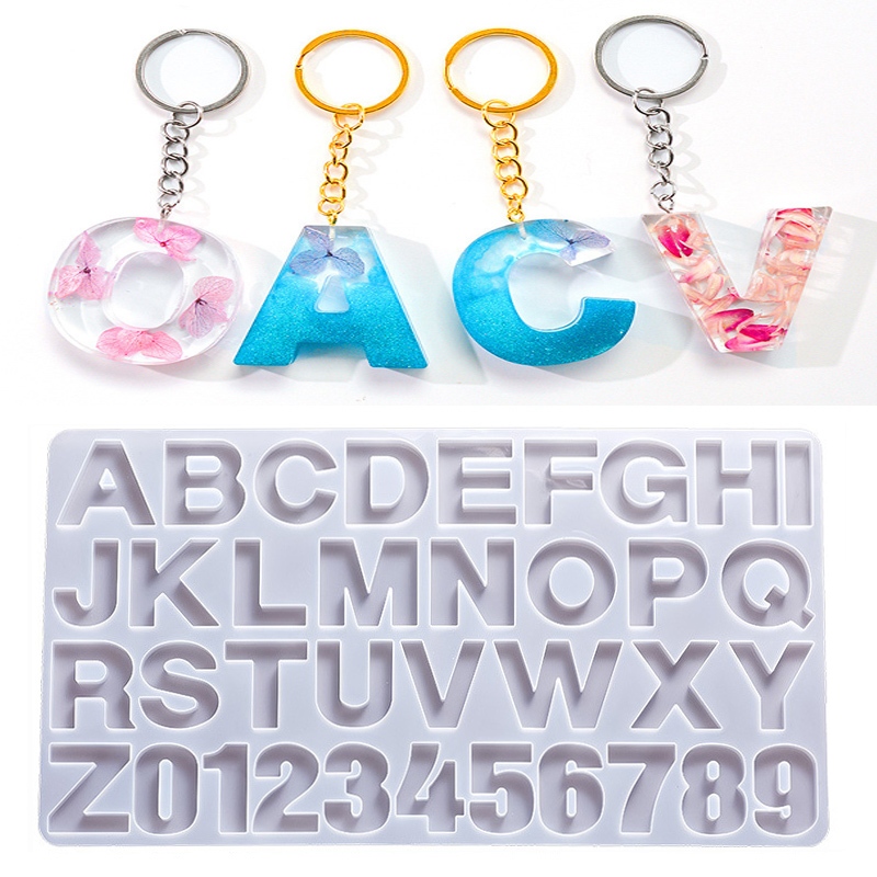 Resin Art Alphabet - Alfabe Epoksi Reçine silikon kalıp DIY