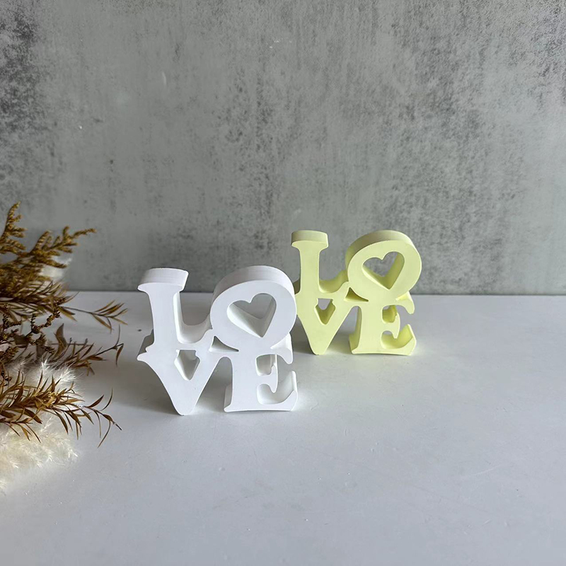 Resin Art Alphabet - LOVE Harfli Silikon Kalıp DIY Epoksi