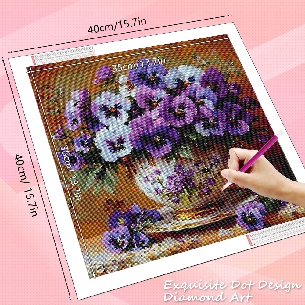HUACAN 5D Elmas Mozaik Gül Çiç - Resin Art Wallpaper incelemesi ve fiyatı