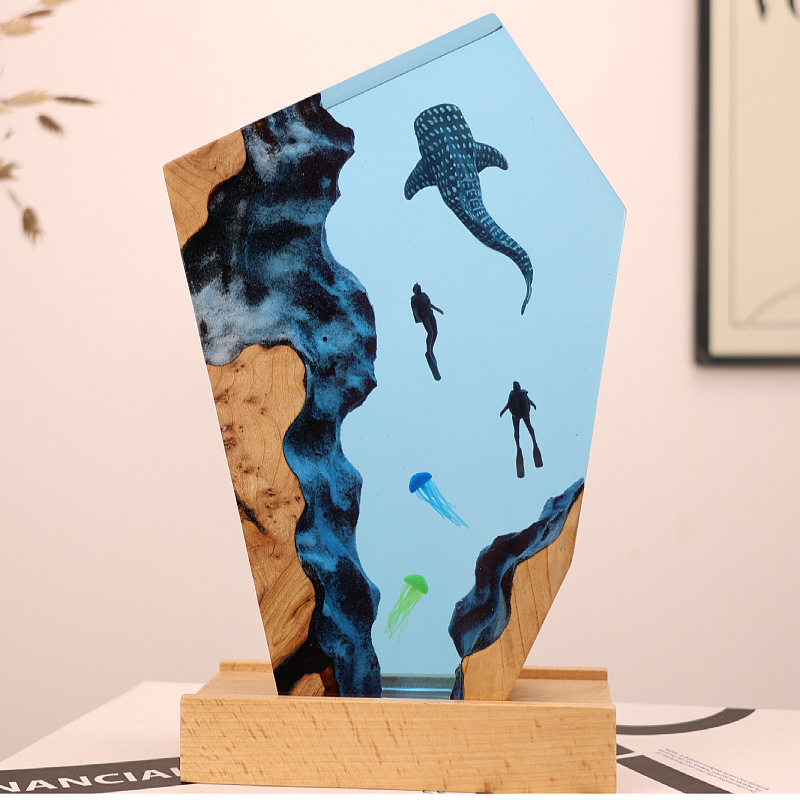 Reçine Mağara Balinası Dalgıç  - Resin Art Wedding Gift incelemesi ve fiyatı