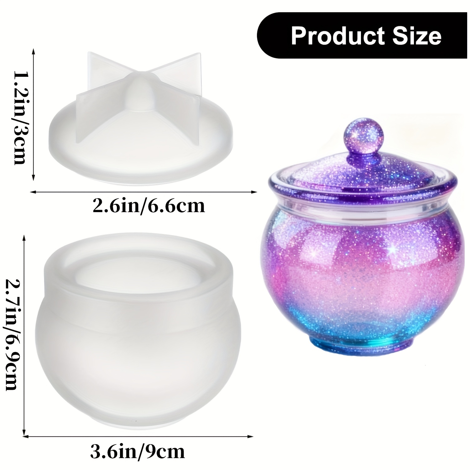 1 takım yuvarlak reçine kalıp  - Resin Art Case incelemesi ve fiyatı